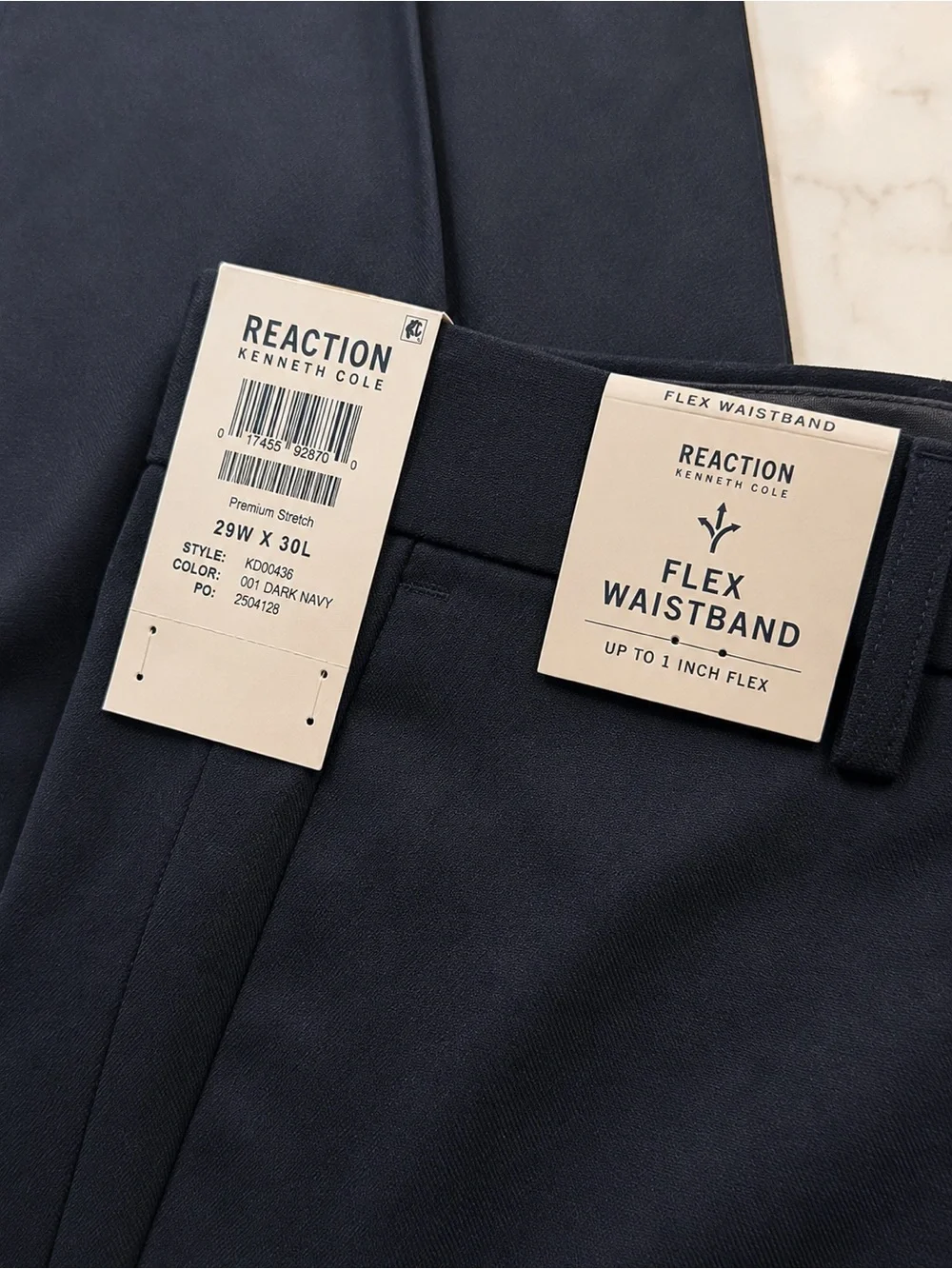NWT Kenneth Cole Reaction Stretch Slim Fit Dress Pants 29x30